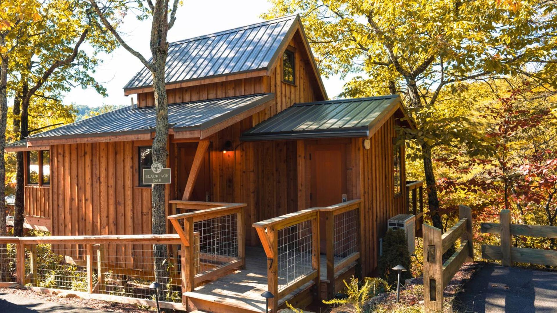 The Blackjack Oak In Treehouse Grove At Norton Creek Gatlinburg Eksteriør bilde